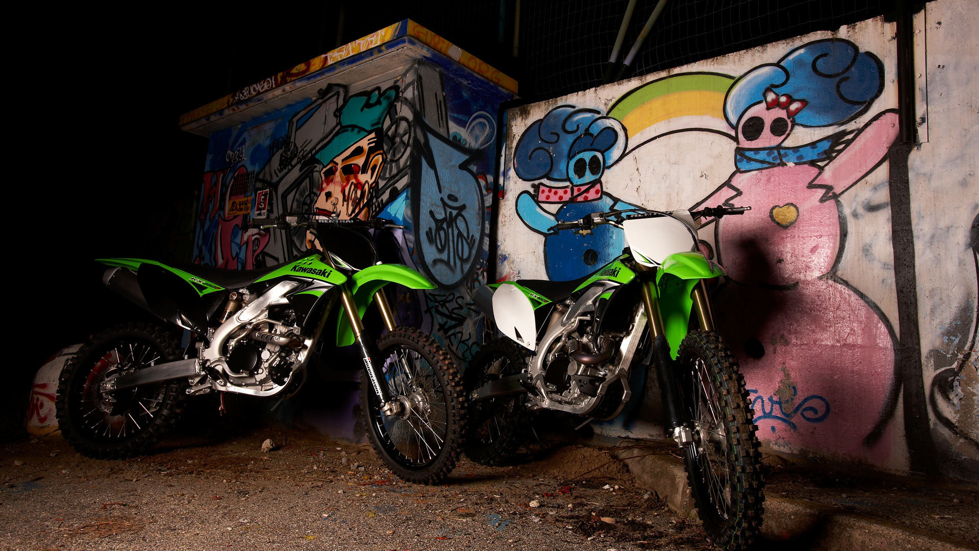 Красивый мотоцикл Kawasaki KX 450 F