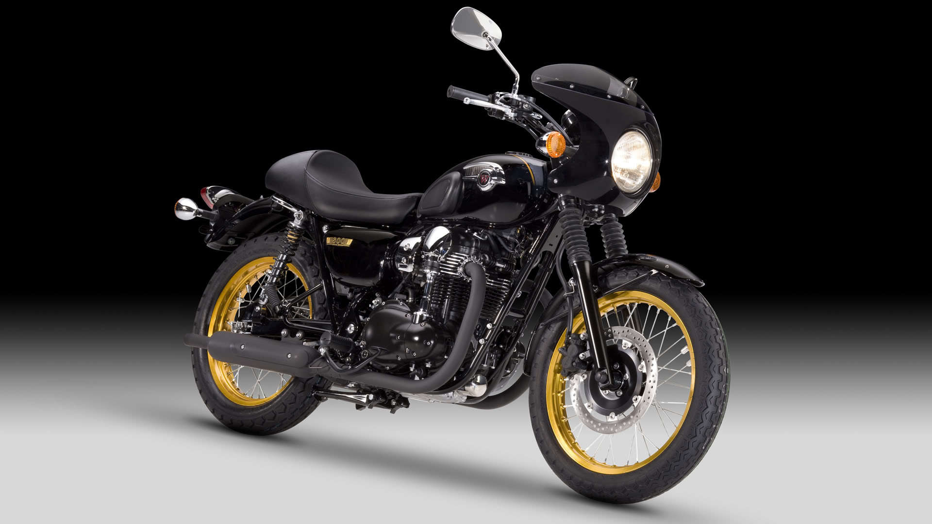 Быстрый мотоцикл Kawasaki W 800