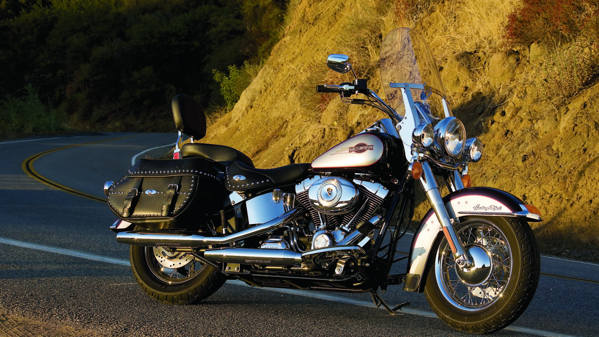 Невероятно быстрый мотоцикл Harley-Davidson Heritage Softail