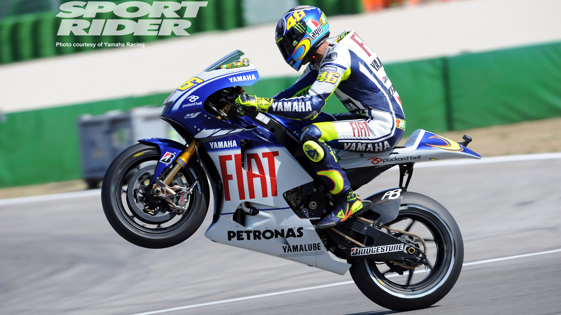 Валентино Росси на мотоцикле