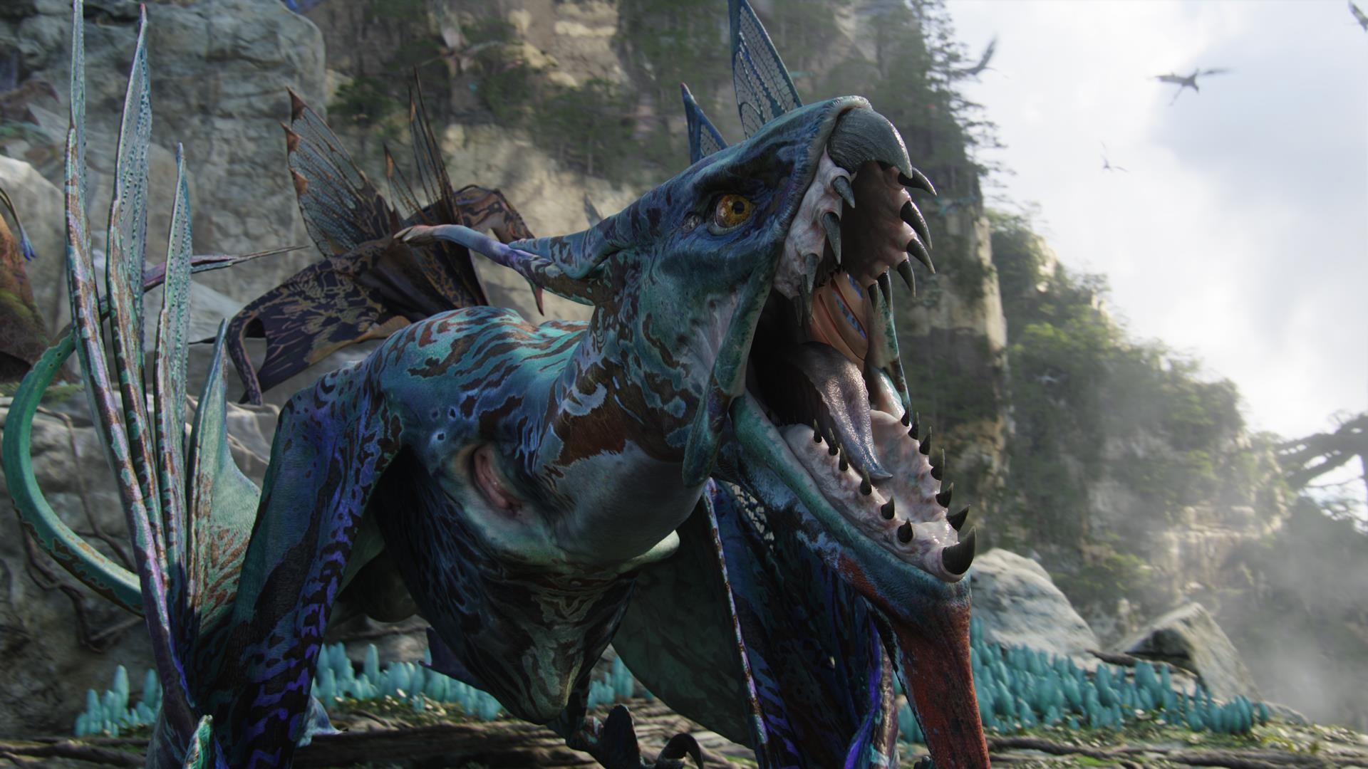 Голубой ящер из Аватар