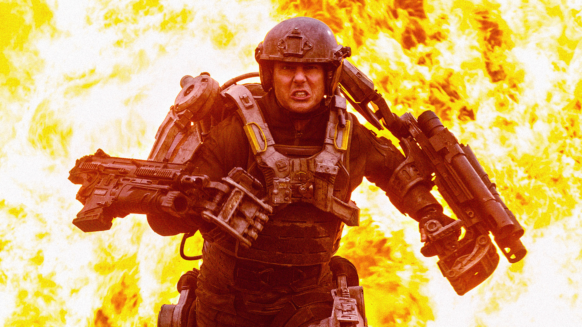 Момент из фильма Грань будущего 2014