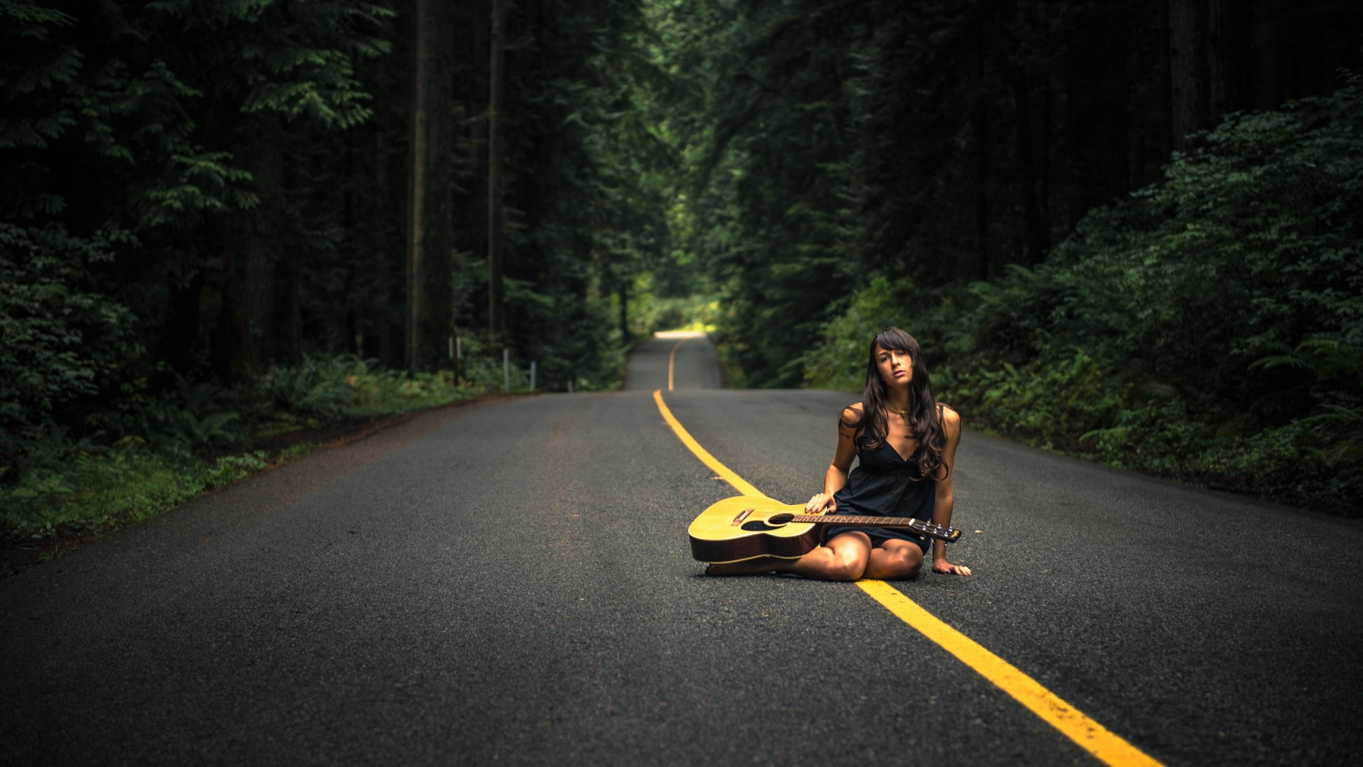 Жёлтая разделительная полоса