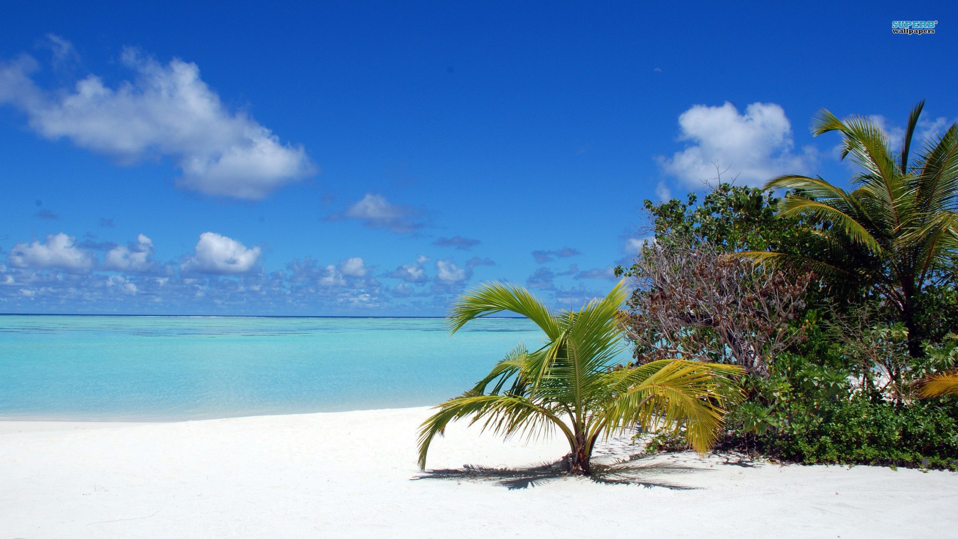 Пляж на Мальдивах