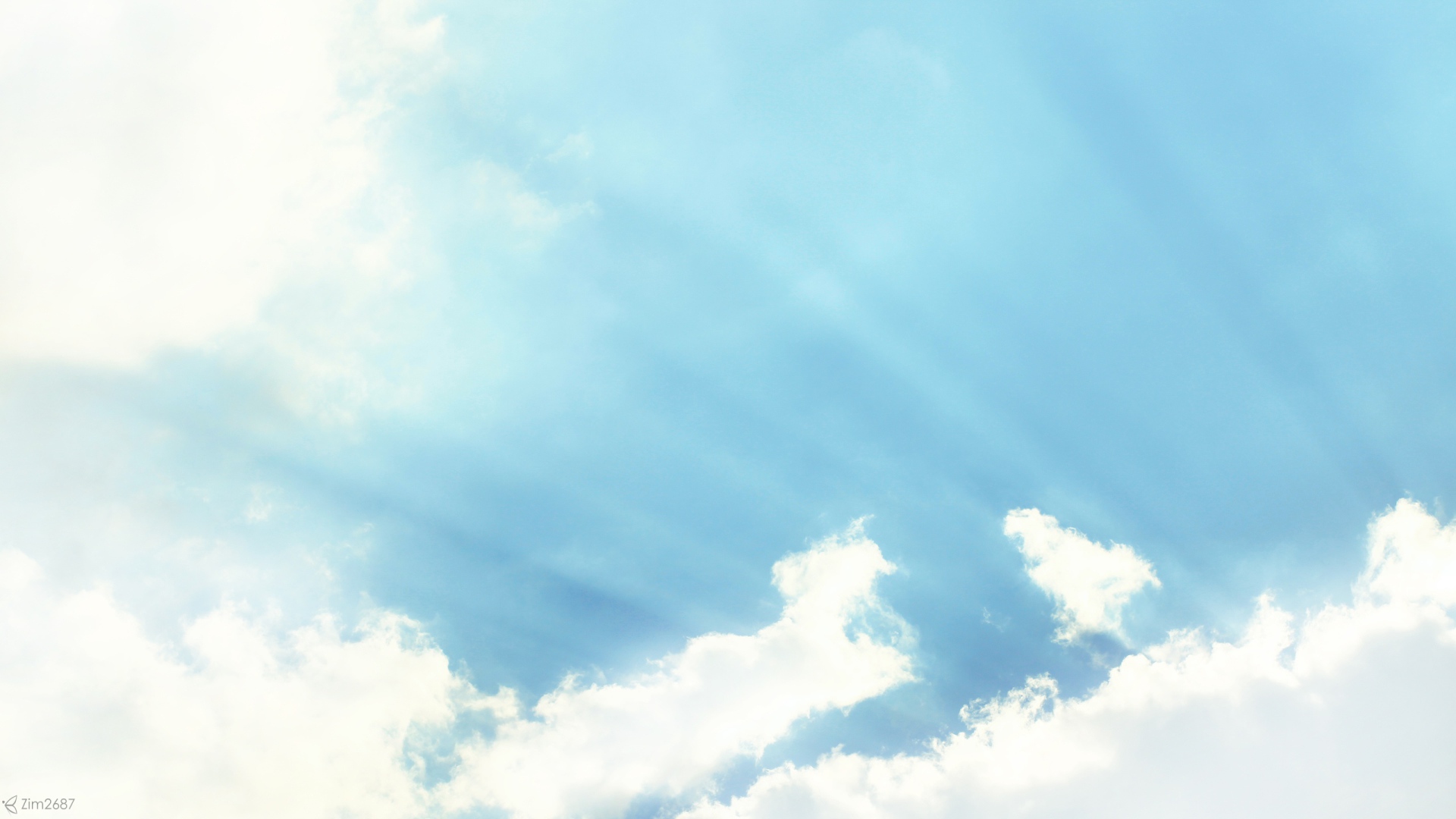 Сияние солнца в небе