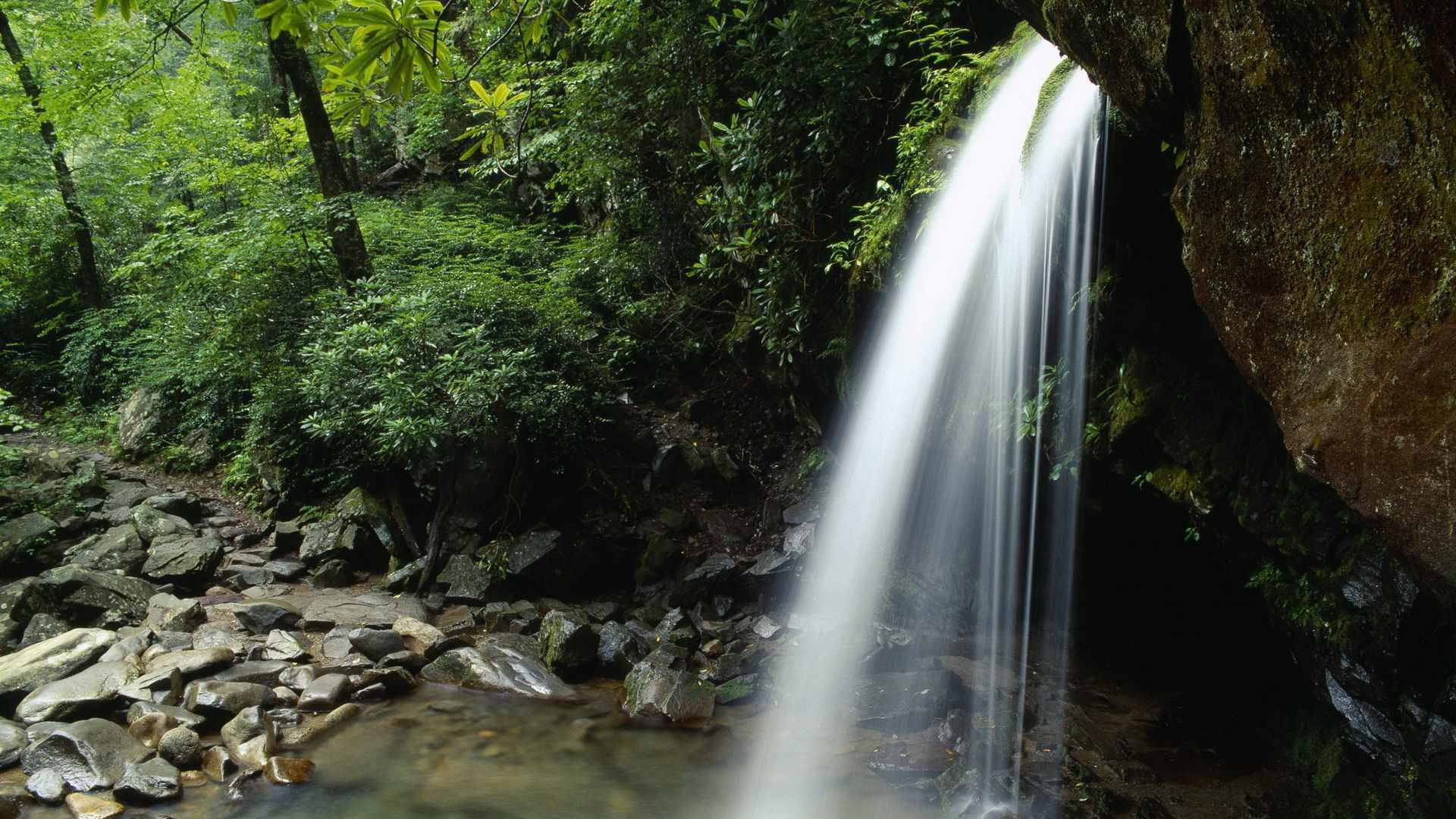Струи воды водопада
