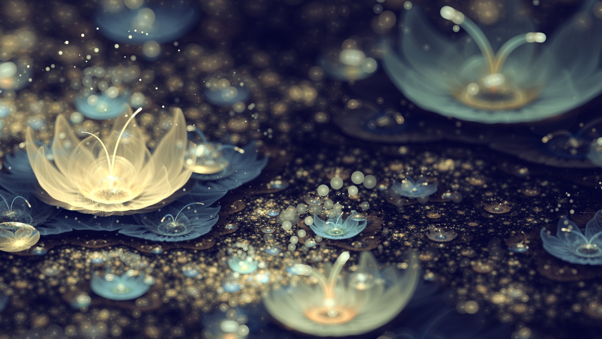 Абстрактные лилии