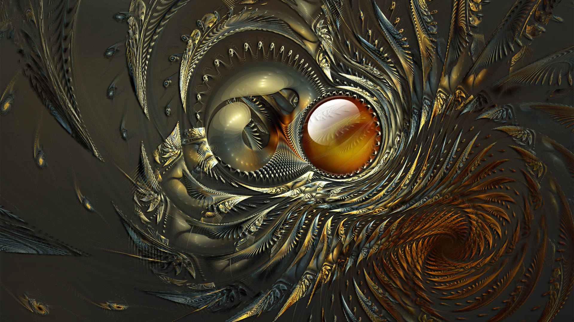 Абстрактные перья павлина