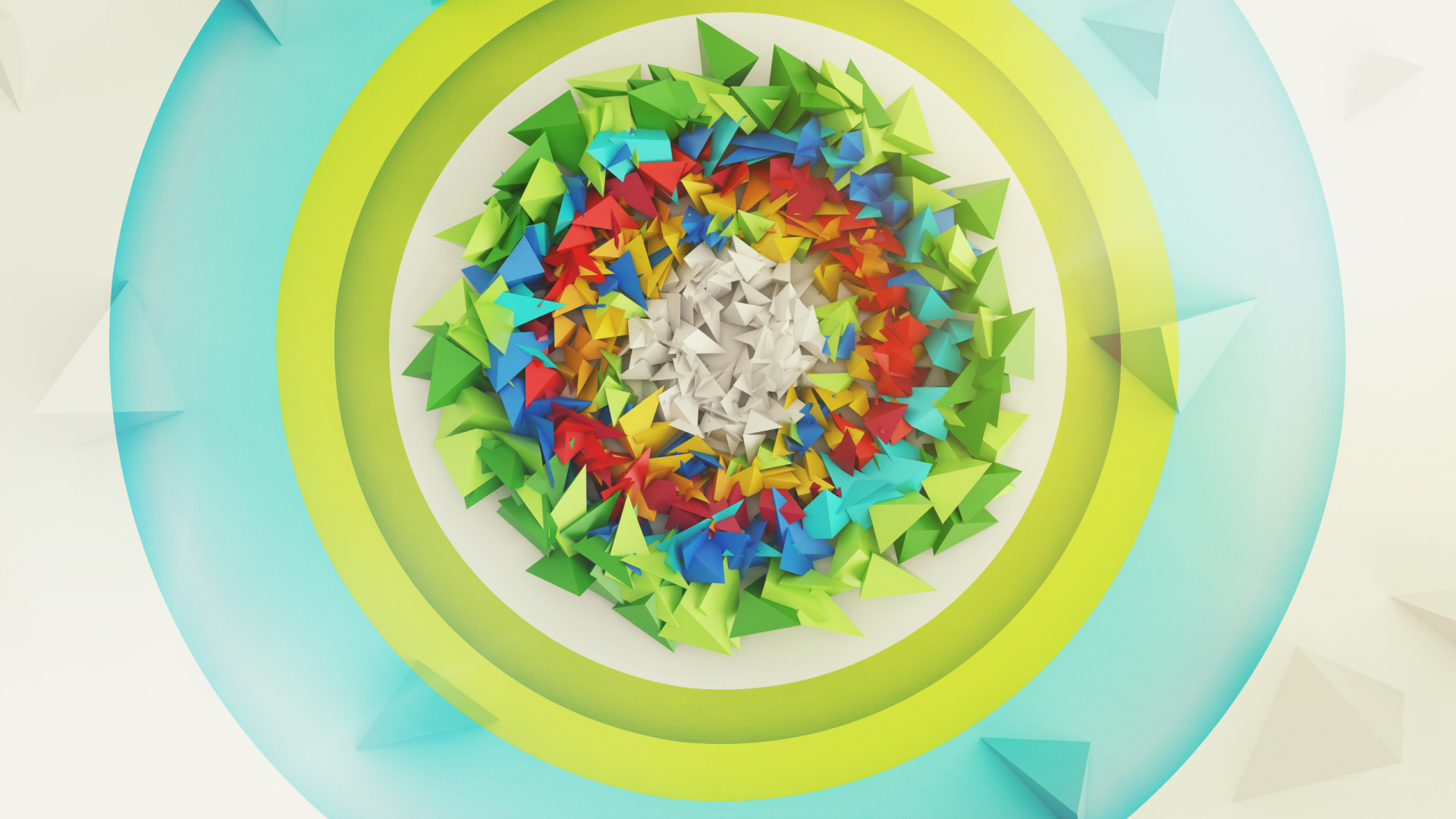 Разноцветные пирамиды