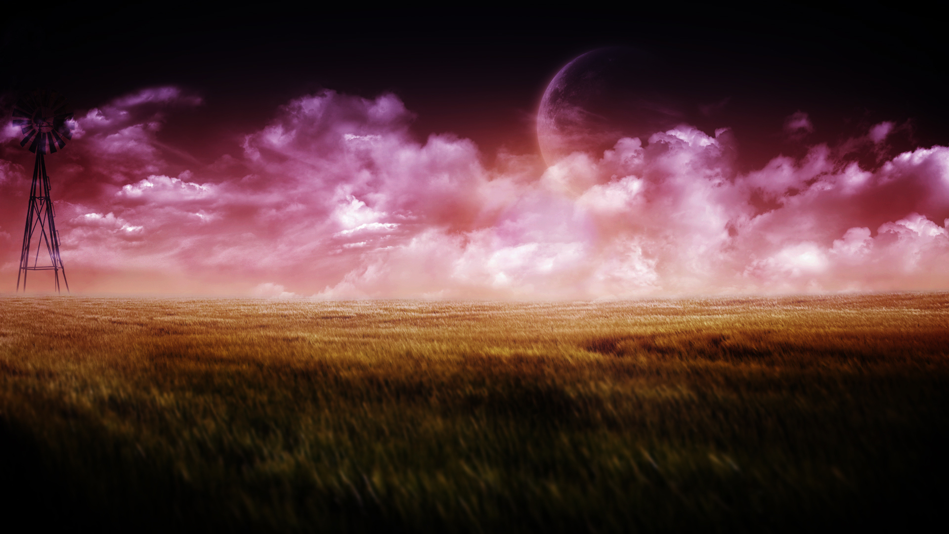 Планета за розовыми облаками