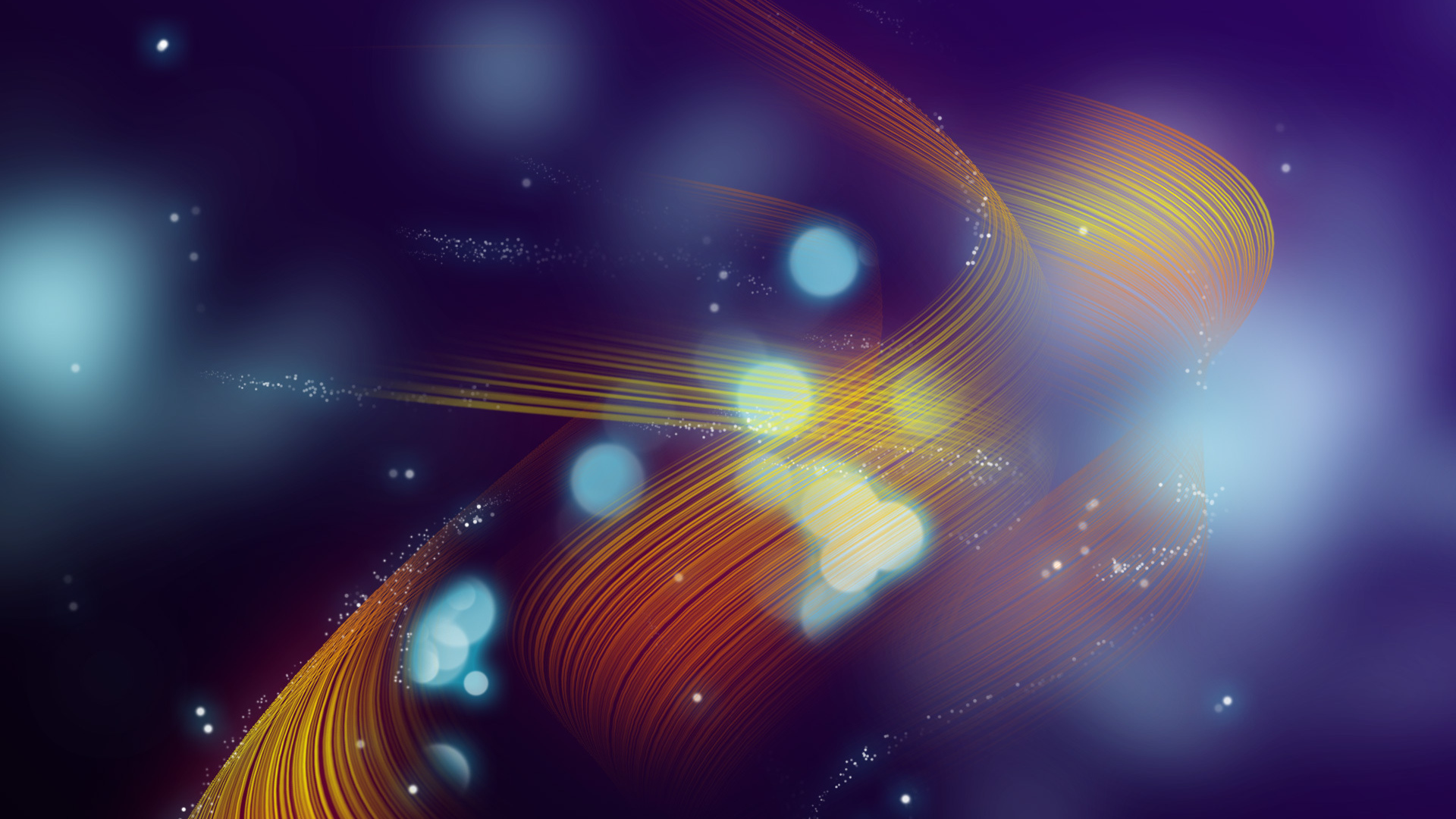 Волнистые линии на синем фоне