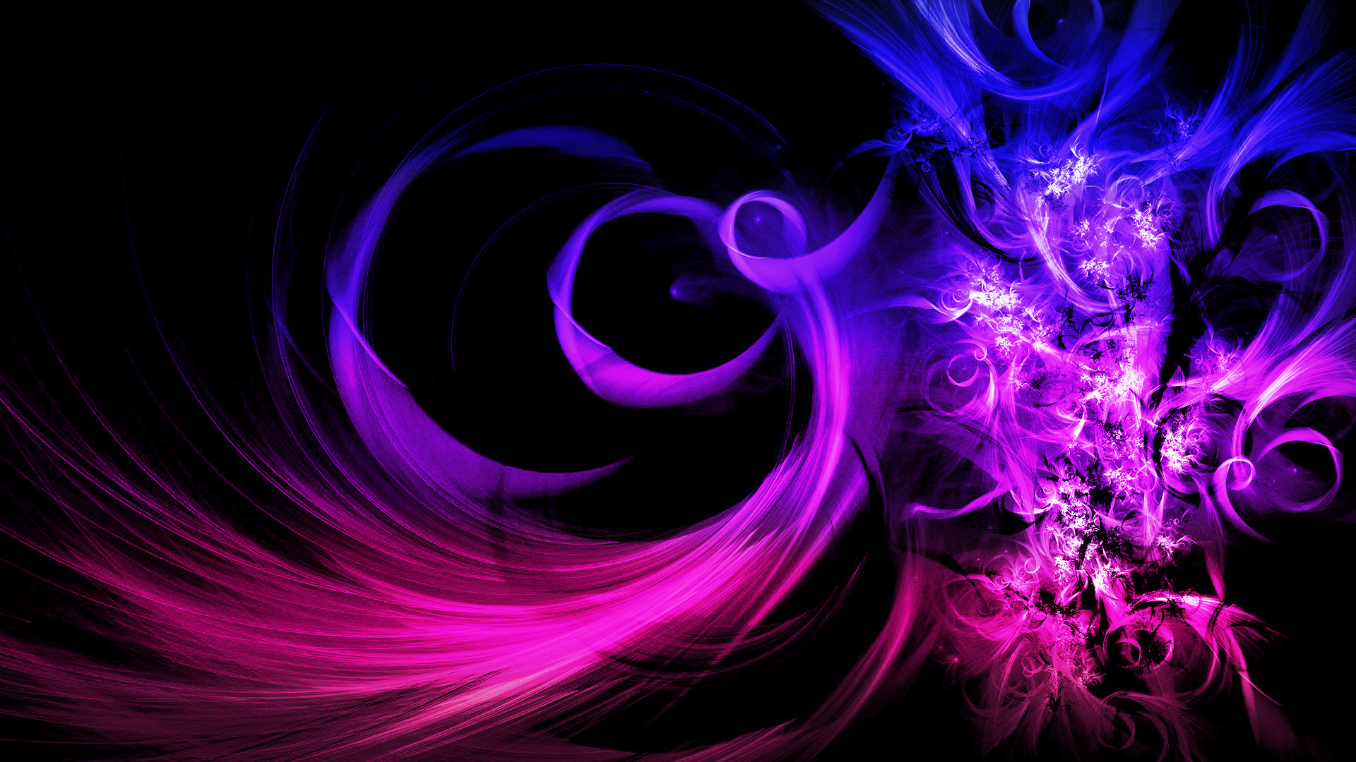 Синий абстрактный рисунок