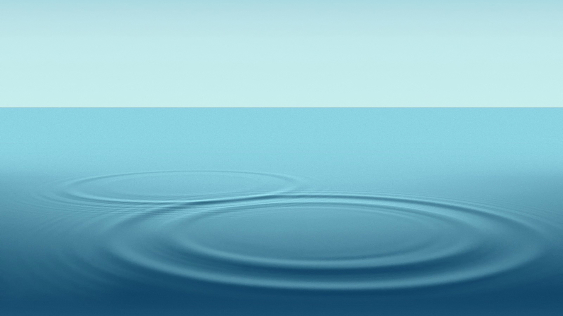 Круги на синей воде