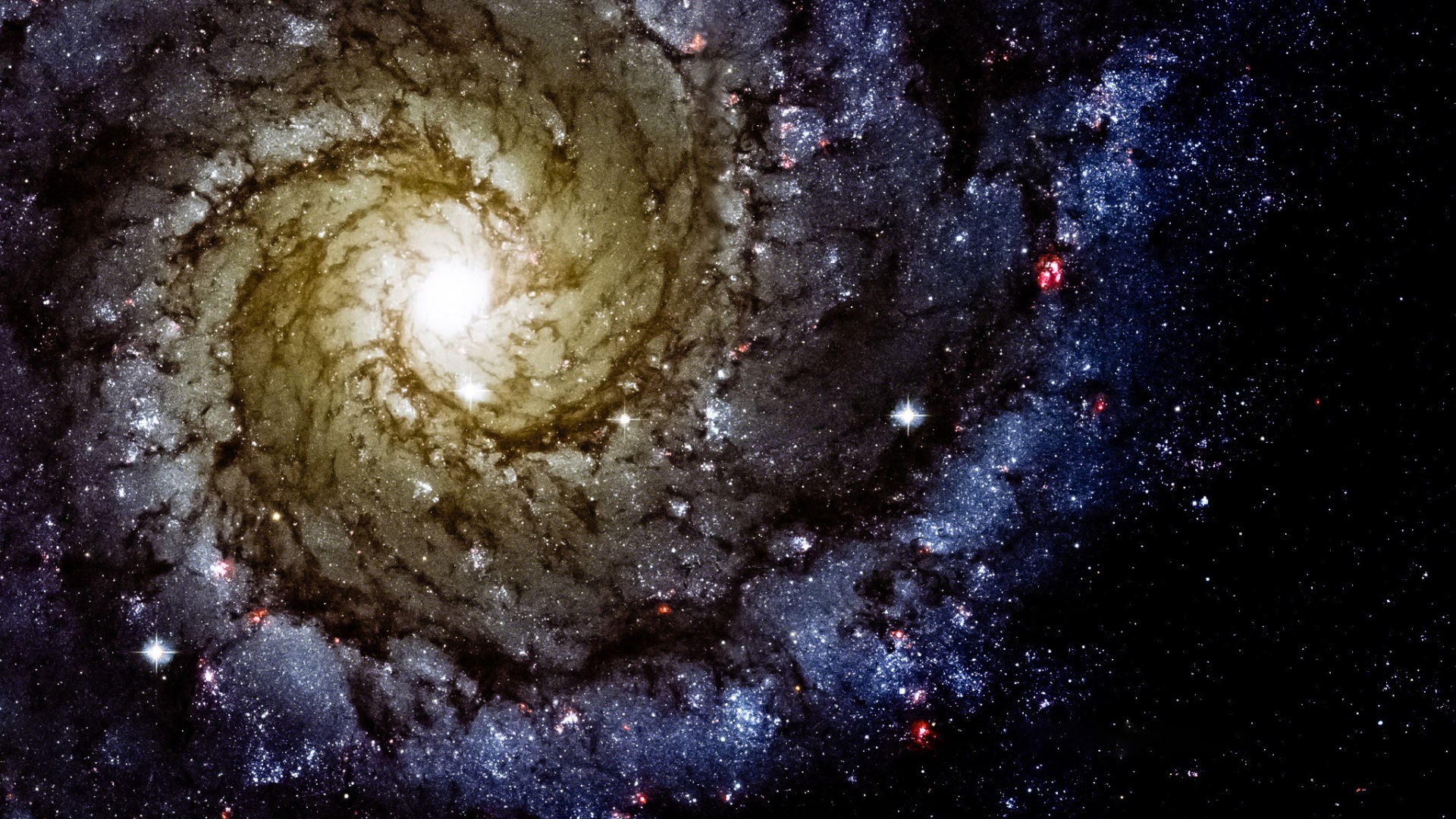 Цветная звездная спираль