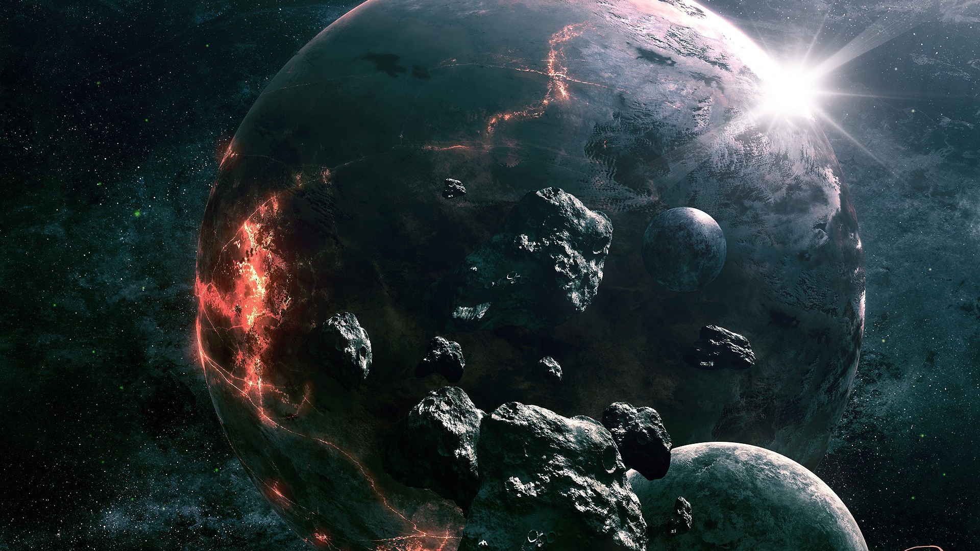 Трещины на планете