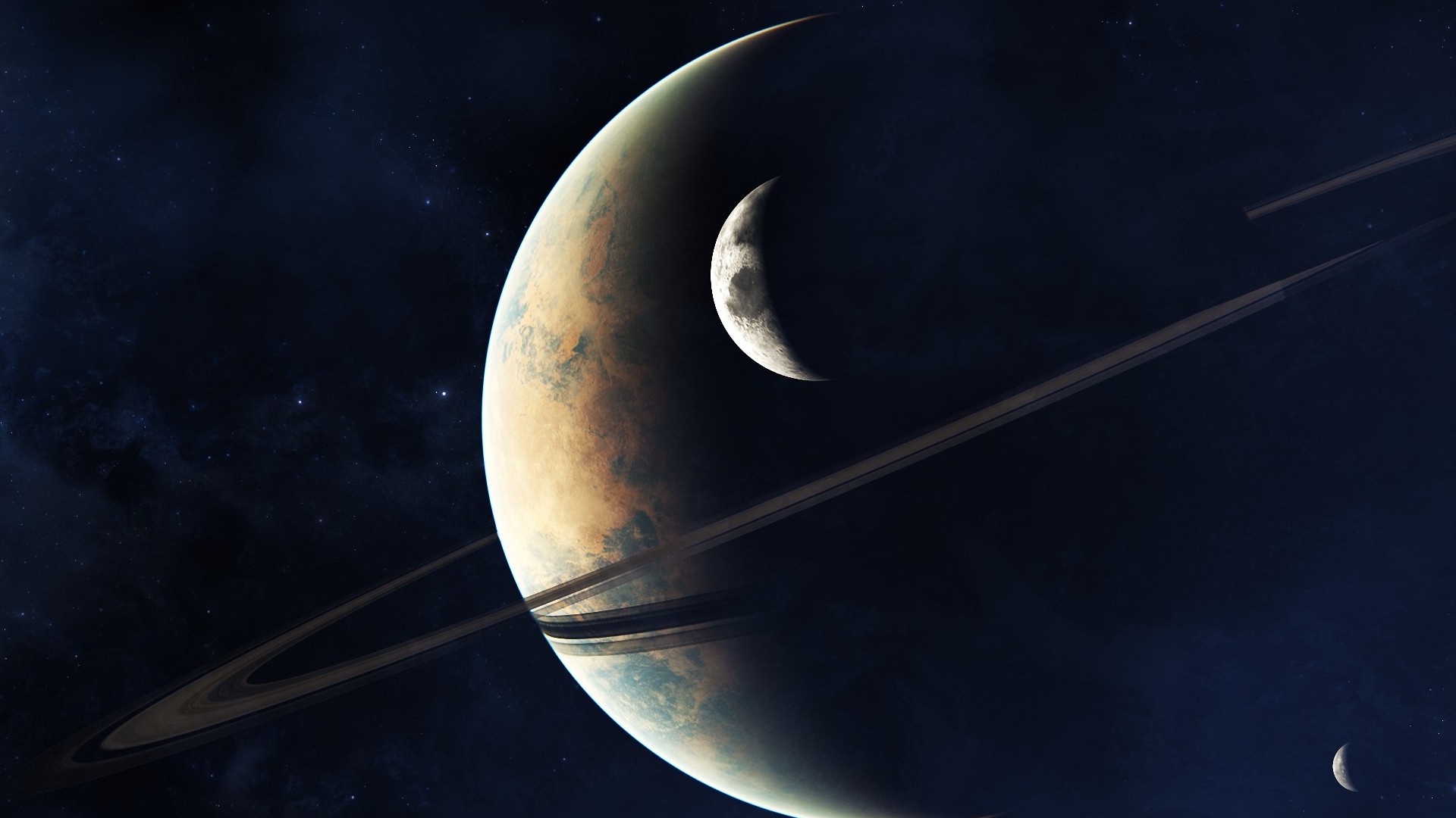 Гигантская планета со спутниками