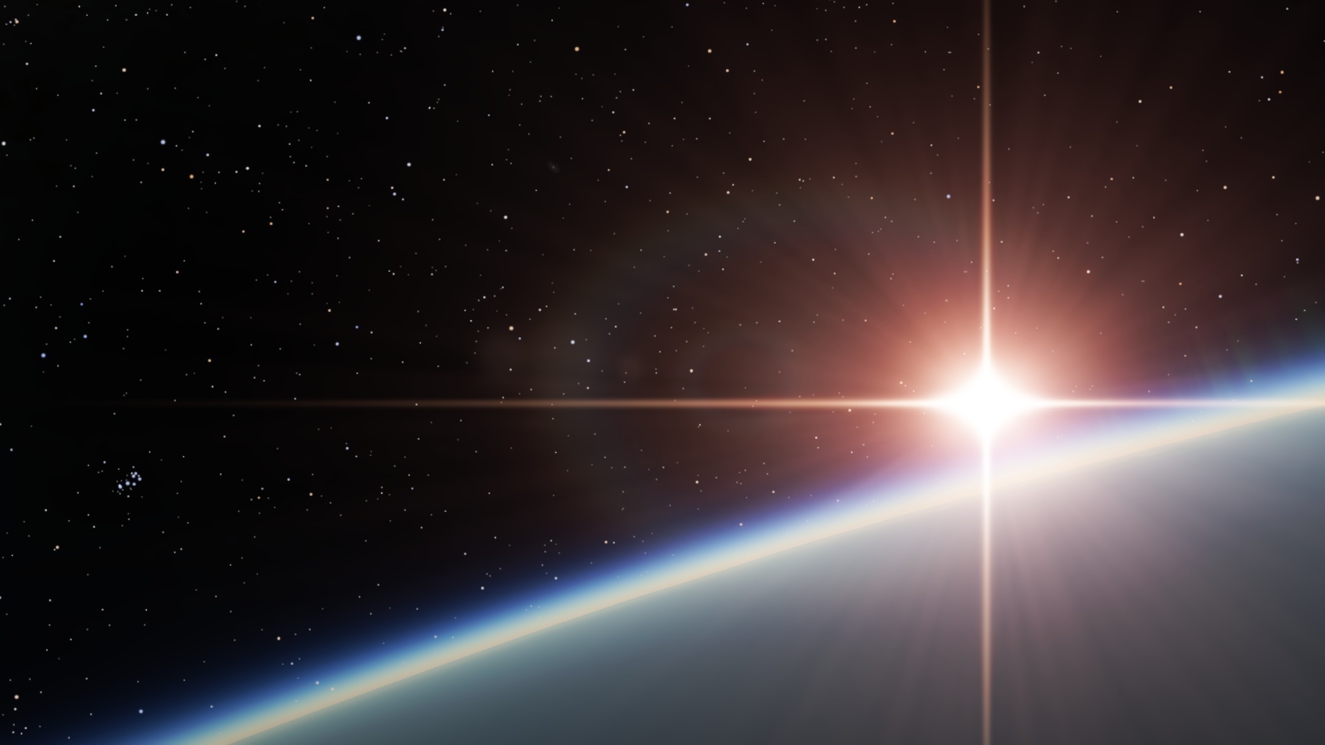 Свечение на чорном фоне