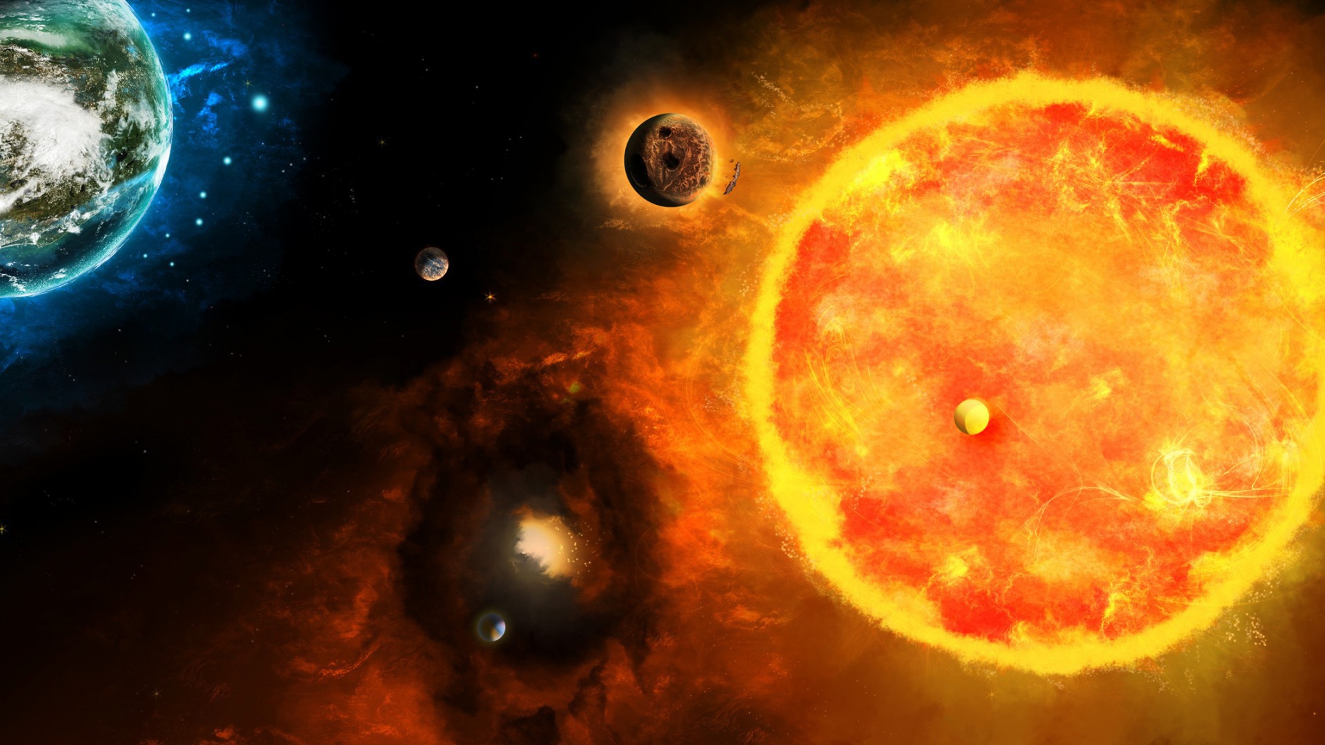 Mногоцветие космоса