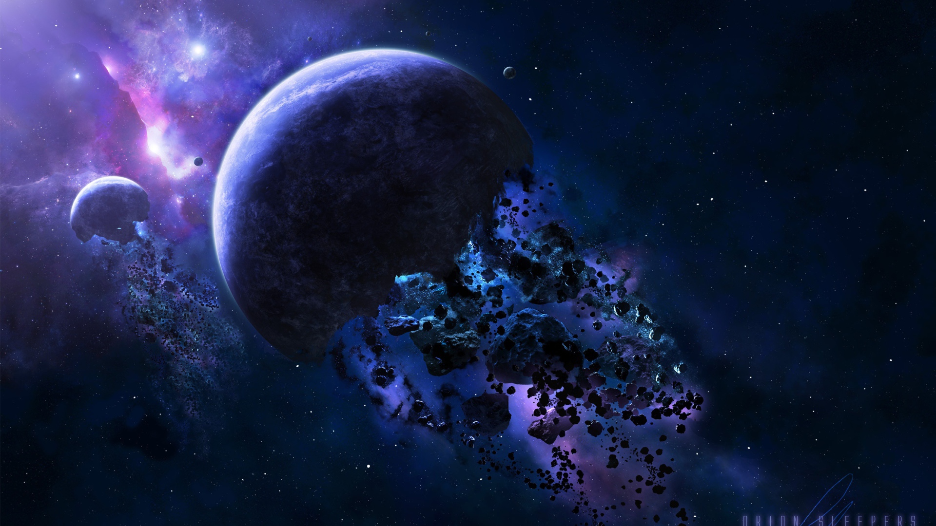 Астероиды в космосе