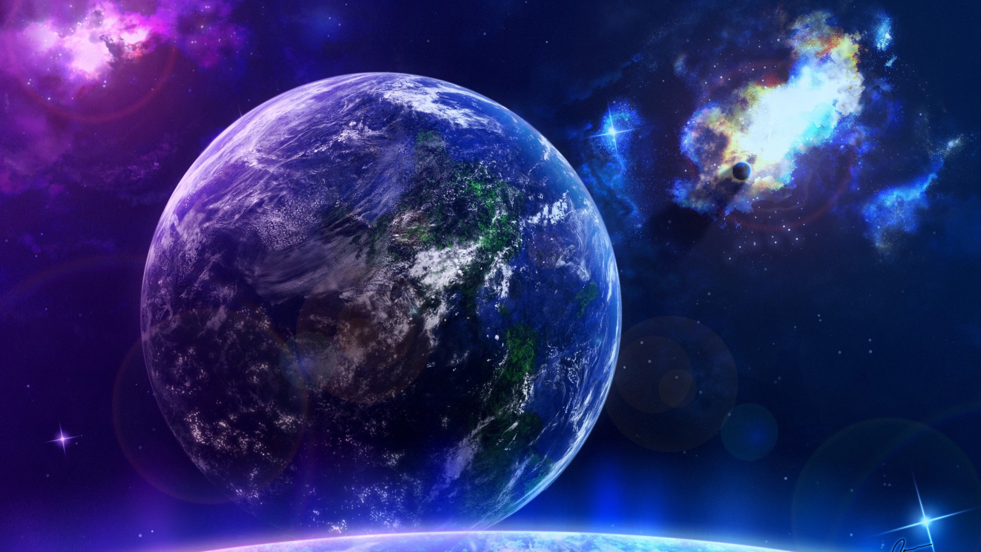 Вид на чужую планету