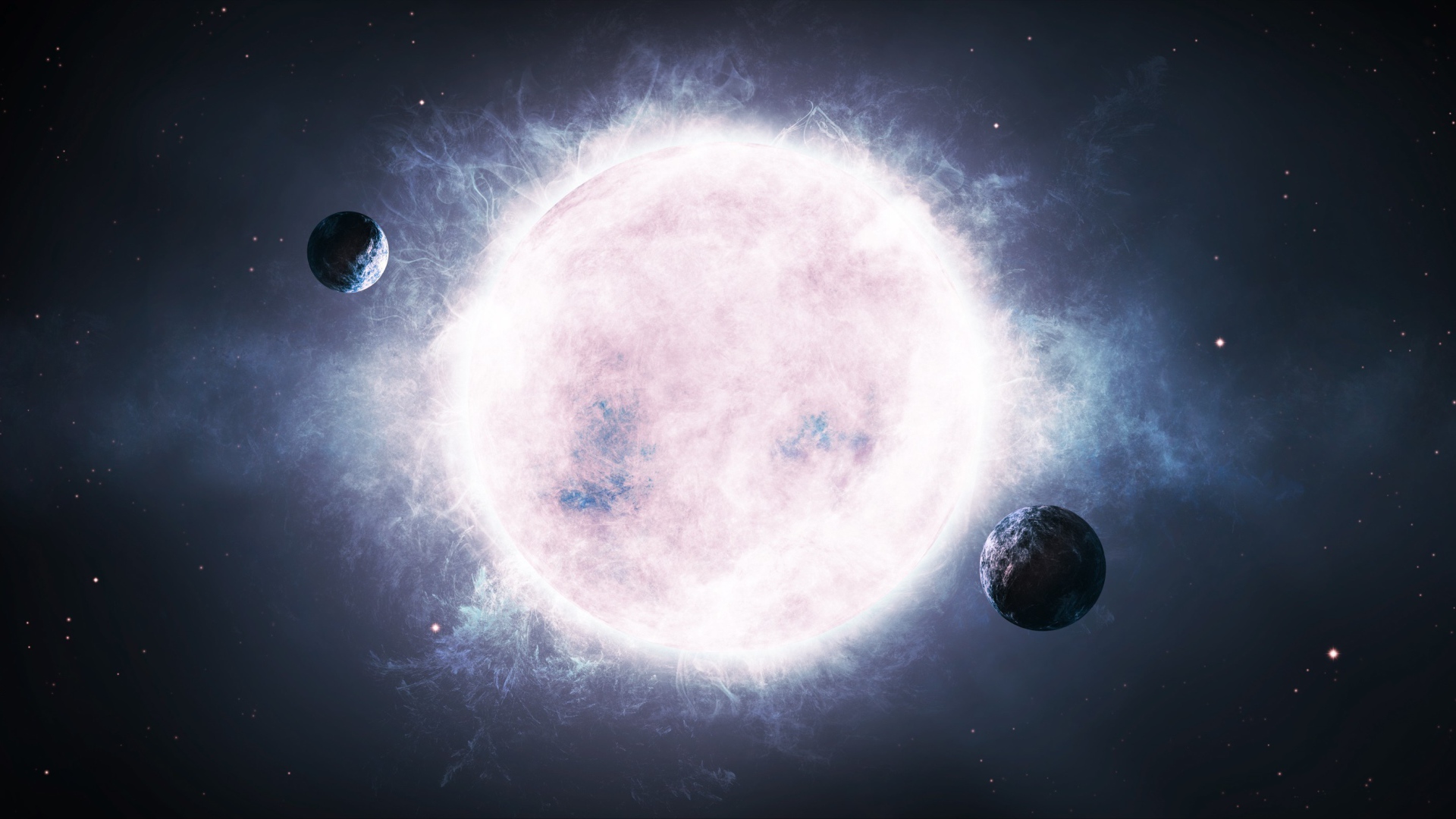 Планеты около большой звезды