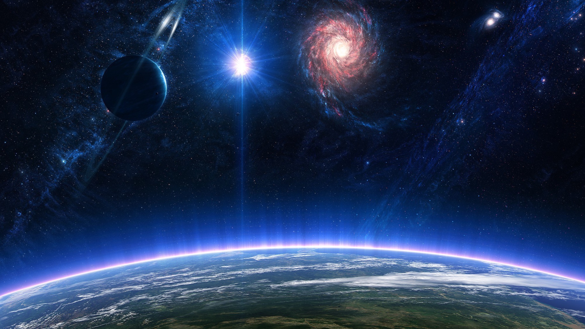 Поверхность планеты с атмосферой