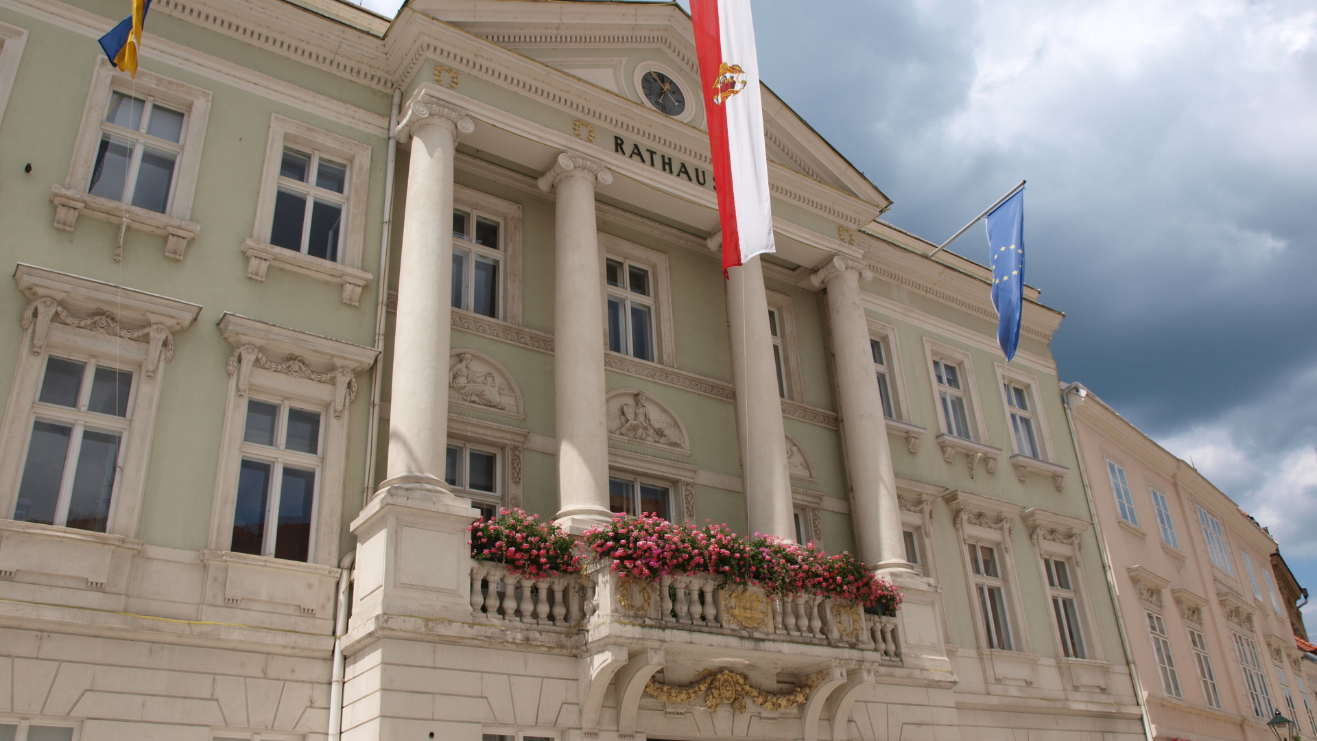 Административное здание на курорте Баден, Австрия