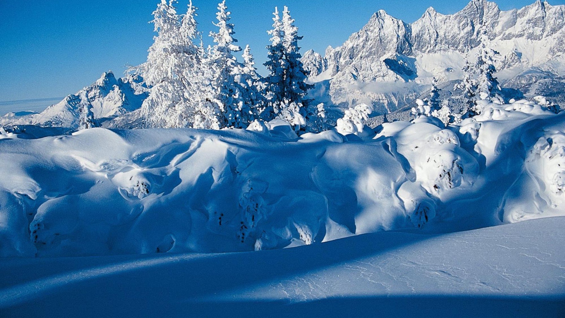 Альпы на горнолыжном курорте Шладминг, Австрия