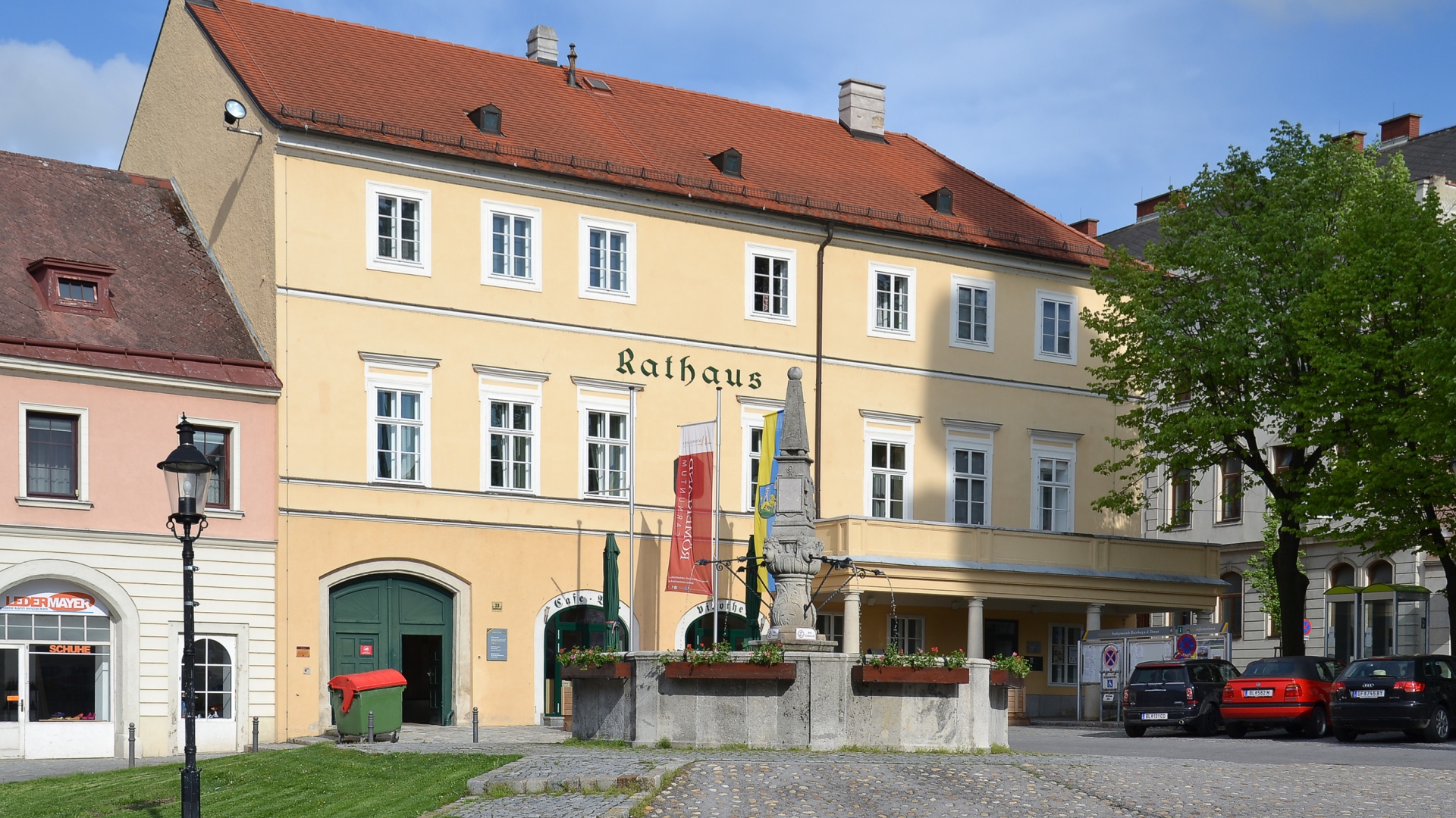 Кафе в городе Гайнберг, Австрия