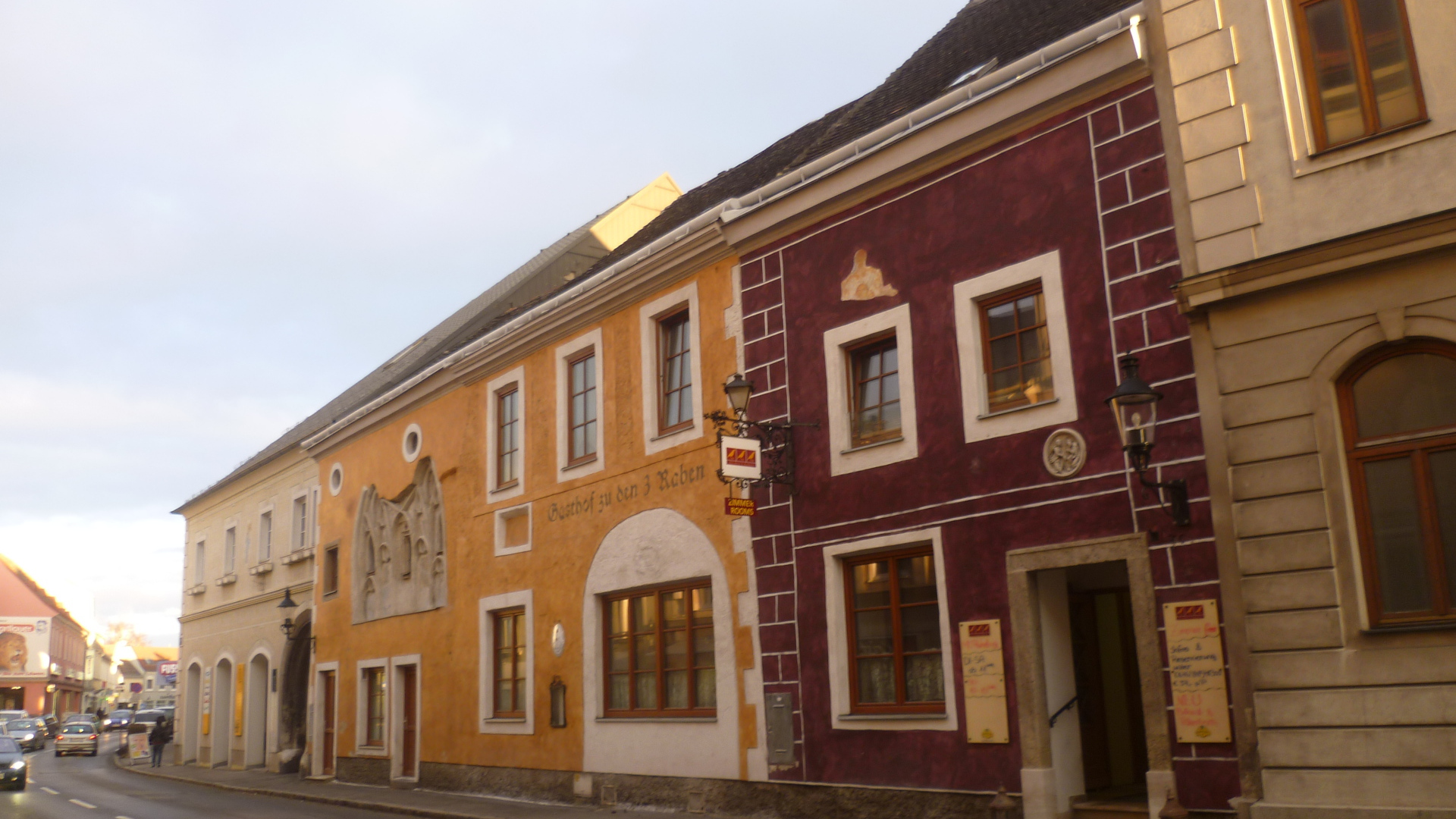 Городская улица в городе Гайнберг, Австрия