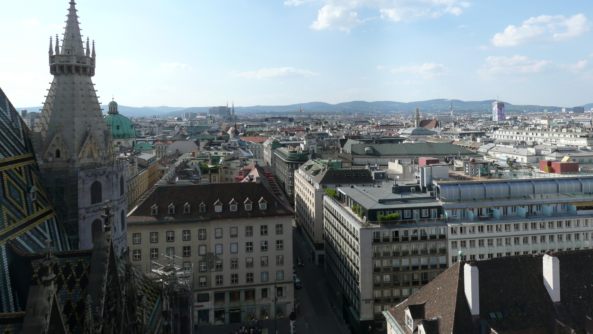 Городские улицы в городе Вена, Австрия
