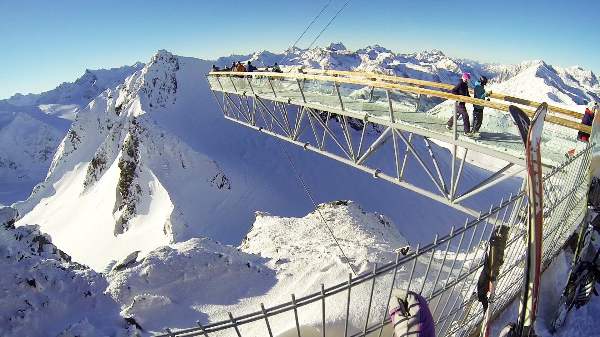 Ущелье на горнолыжном курорте Зёльден, Австрия