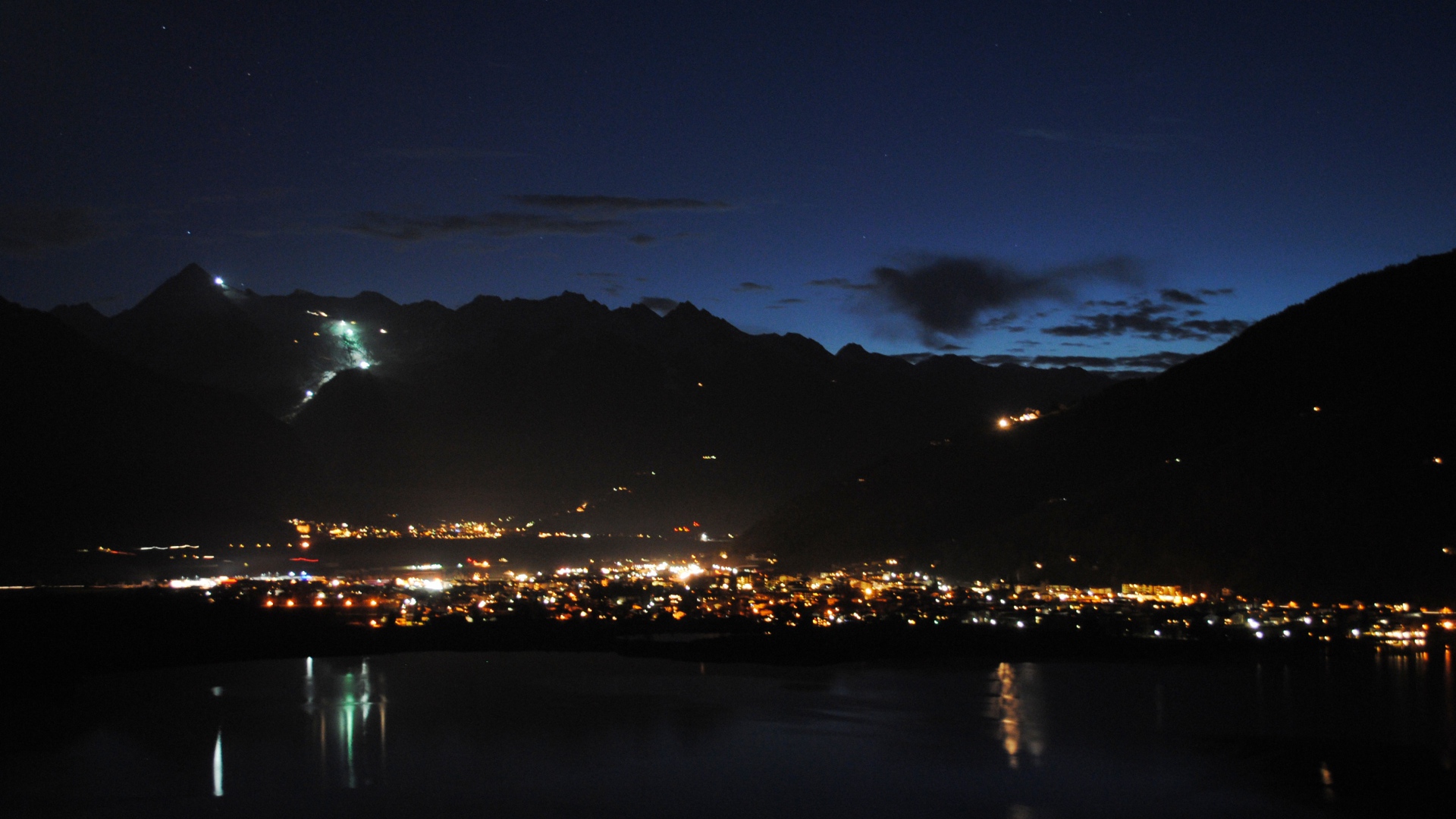 Ночь на курорте Цель-ам-Зее, Австрия