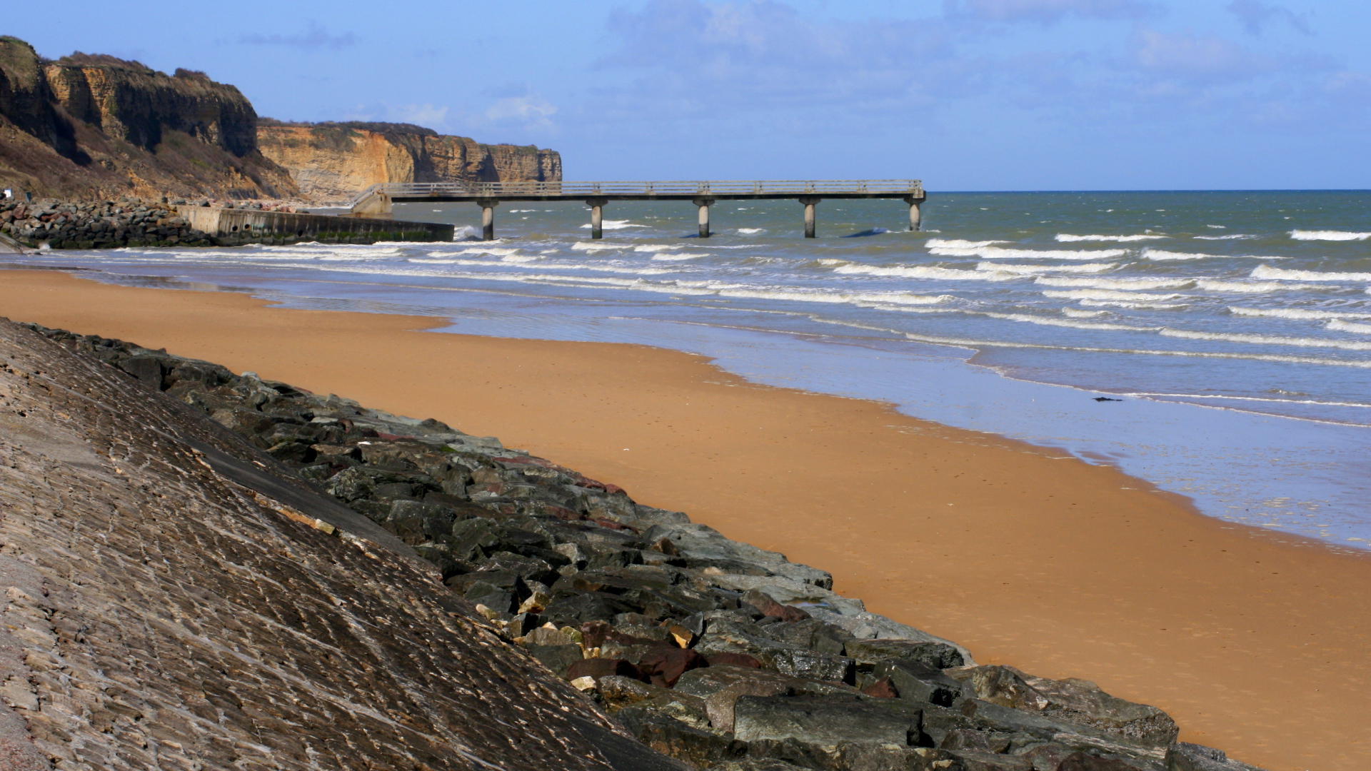 Пляж в Нормандии, Франция