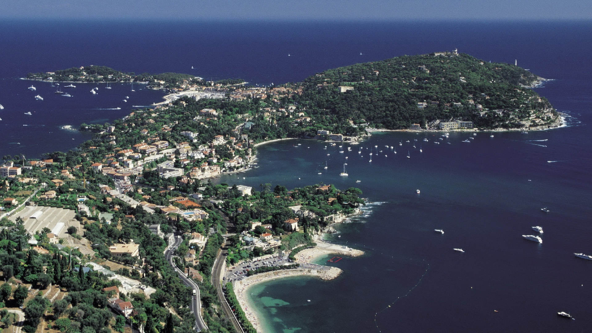 Панорама на курорте Сен-Жан-Кап-Ферра, Франция