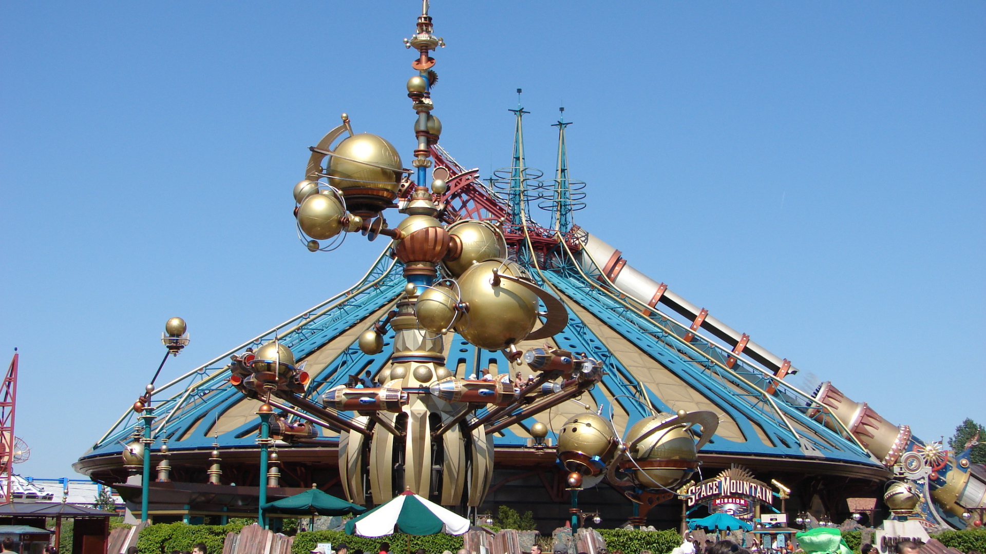 Space carousel at Disneyland, France
