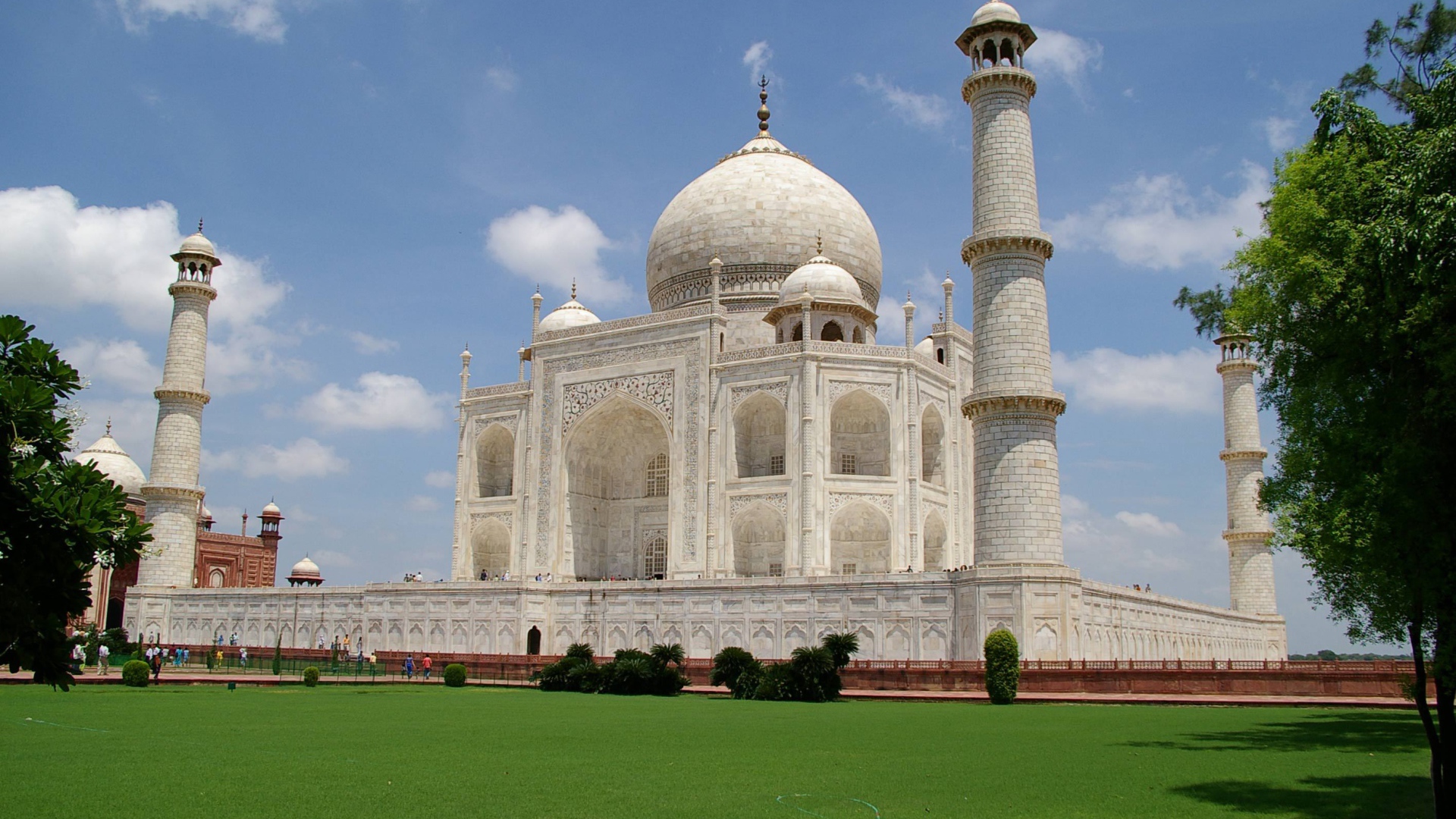 Mausoleum-Mosque of Taj Mahal in Agra