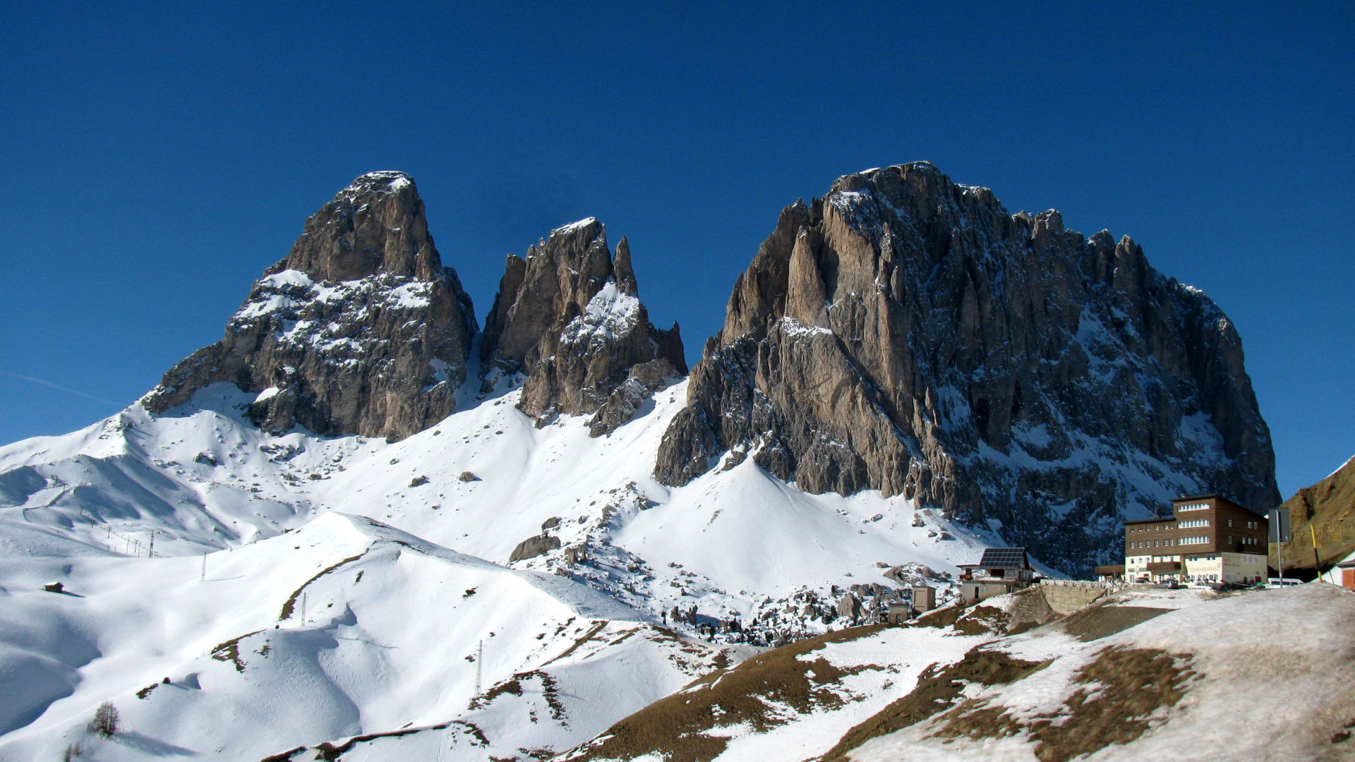 Альпы на горнолыжном курорте Арабба, Италия