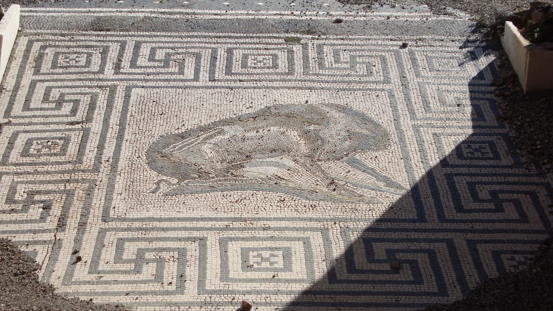 Старинная фреска в Помпеях, Италия