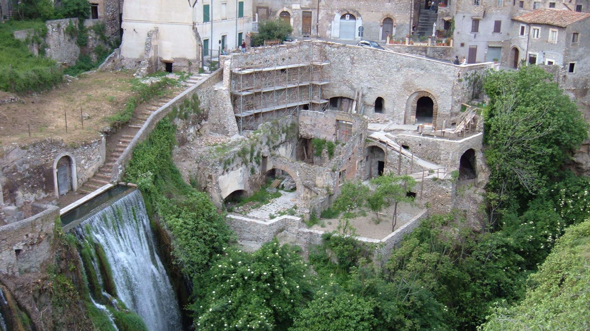 Древние руины в Тиволи, Италия