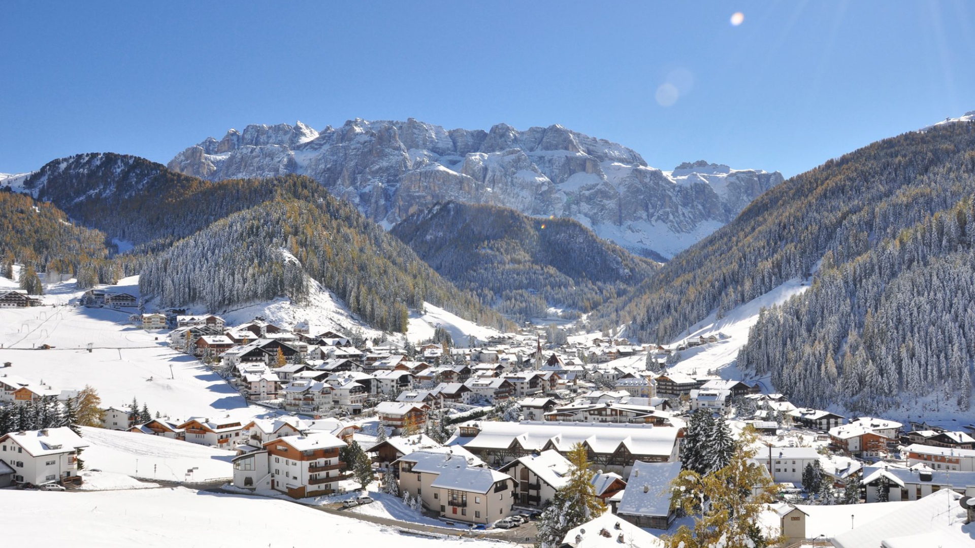 Горнолыжный курорт Валь Гардена, Италия