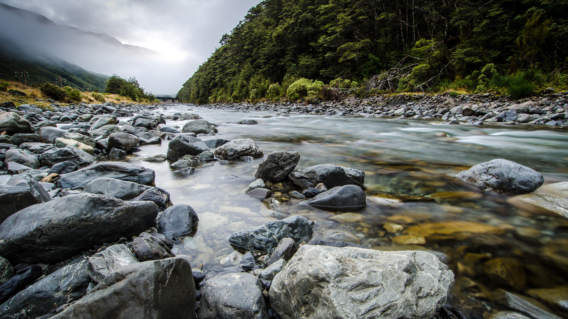 Река в Новой Зеландии