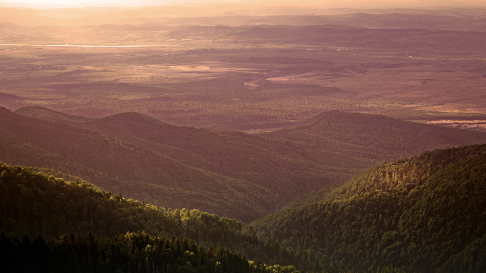 Горная местность в Румынии