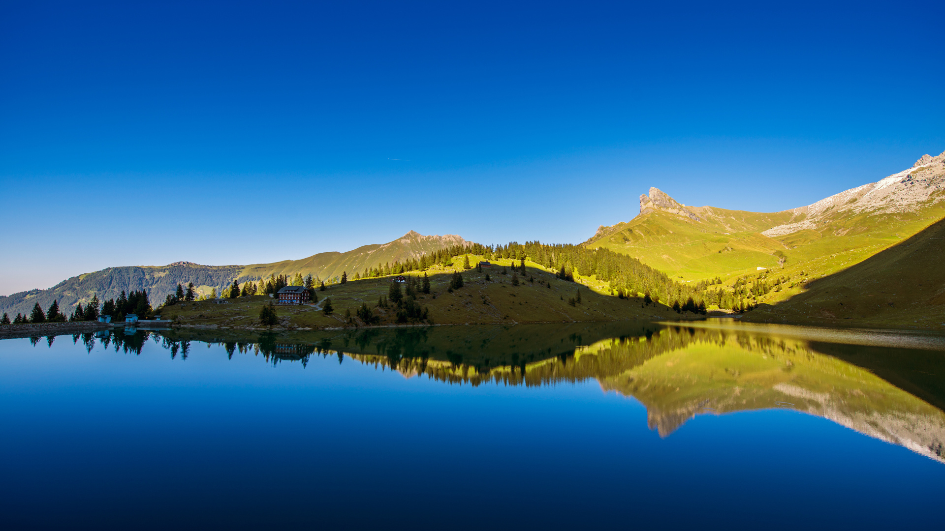 Beautiful lake in Switzerland