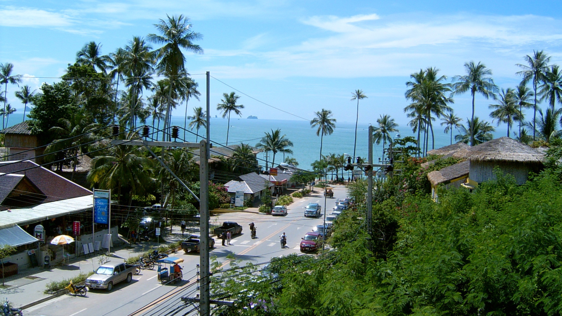 Городская улица на курорте Краби, Таиланд