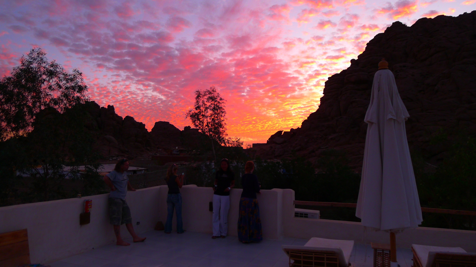 Закат солнца в Мерсине, Турция