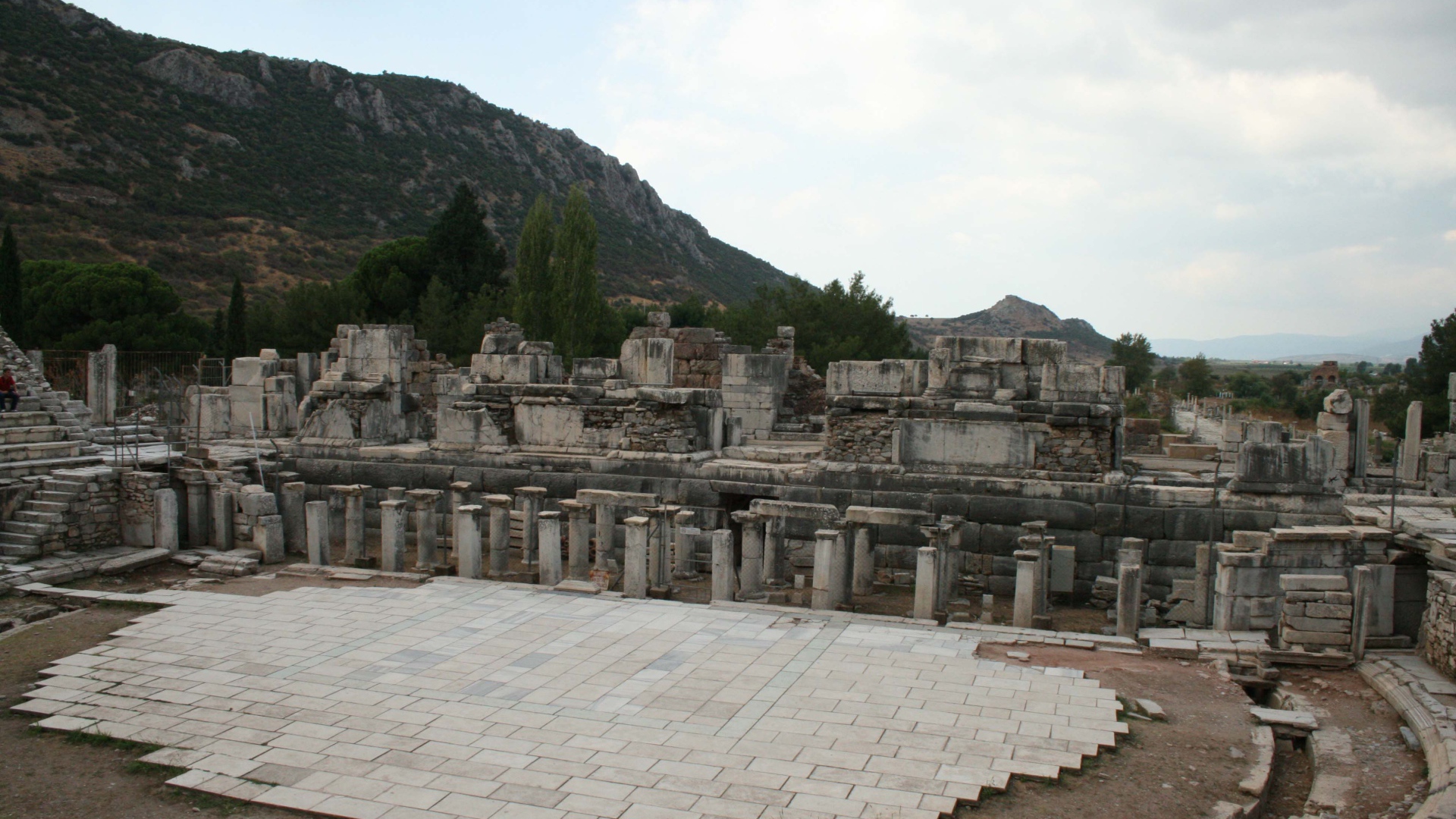 Сцена древнего театра в Эфесе, Турция