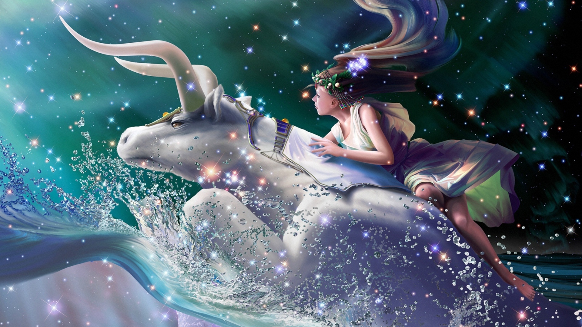 Девушка верхом на Тельце