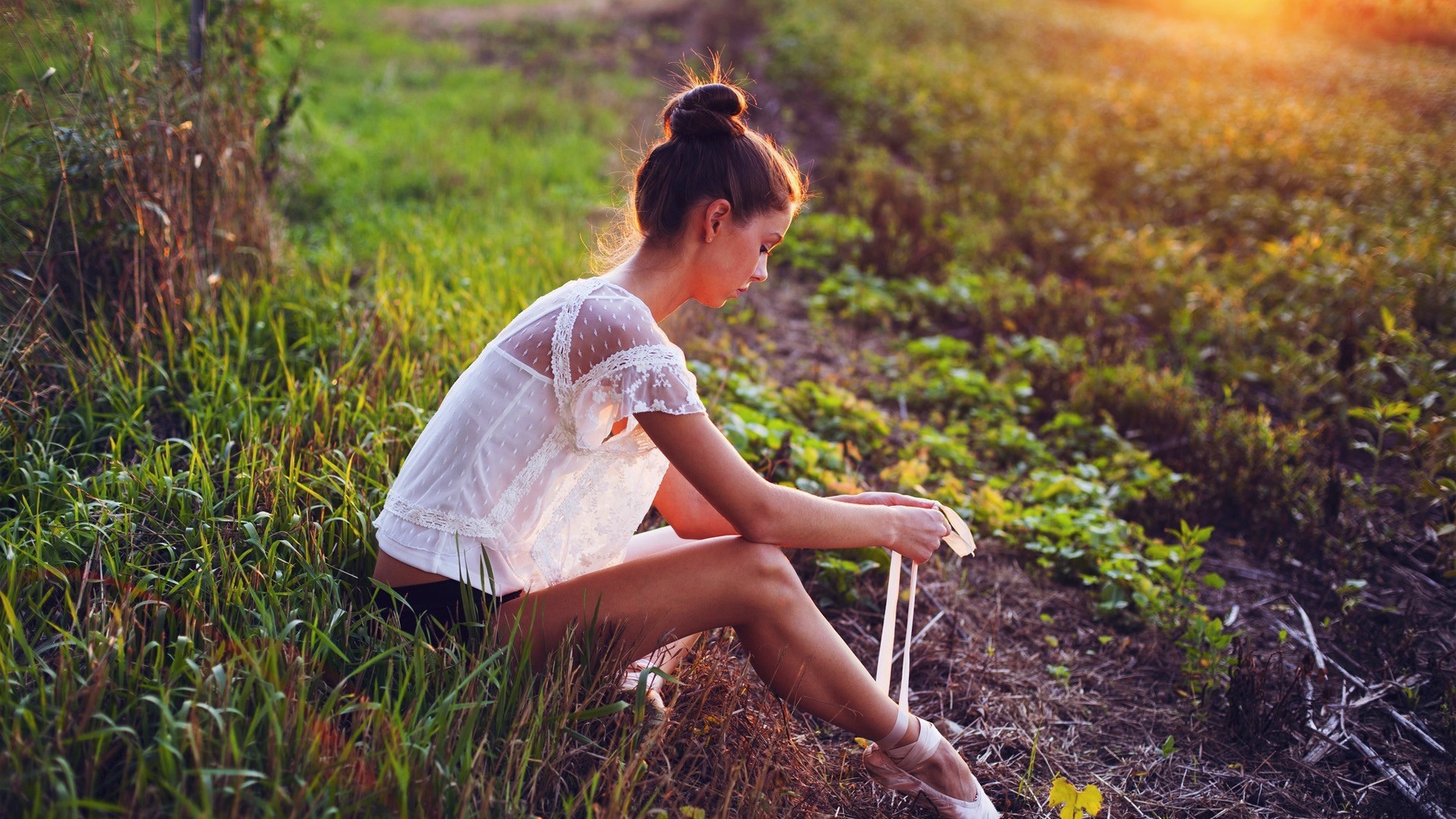 Балерина в поле