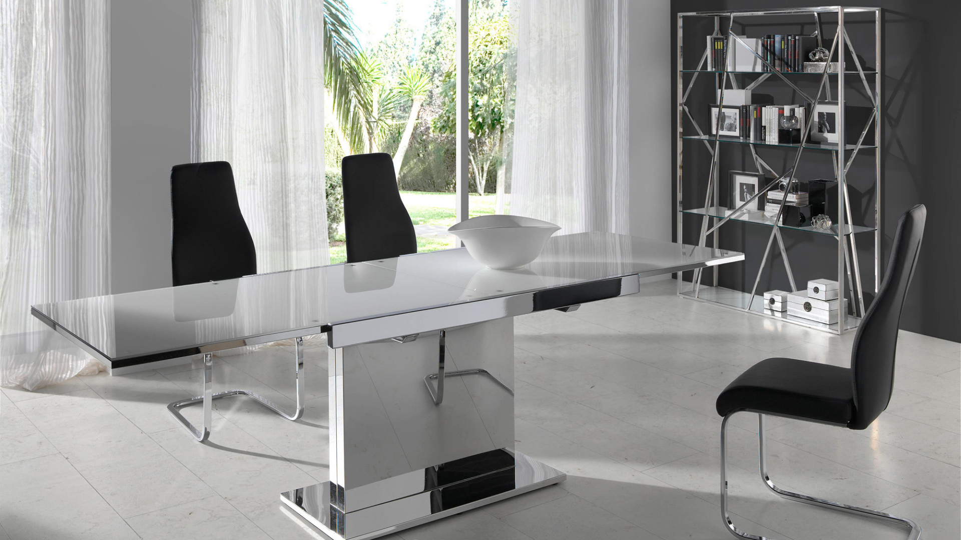 Столовая в стиле хайтек